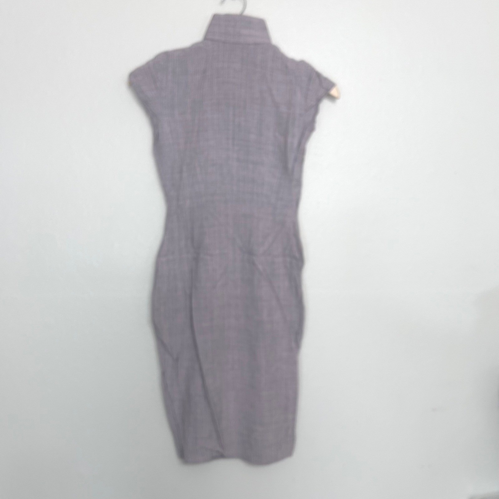 Lavender Cheongsam Qipao Mandarin Collar Sleeveless Midi Dress Women’s XS/S
