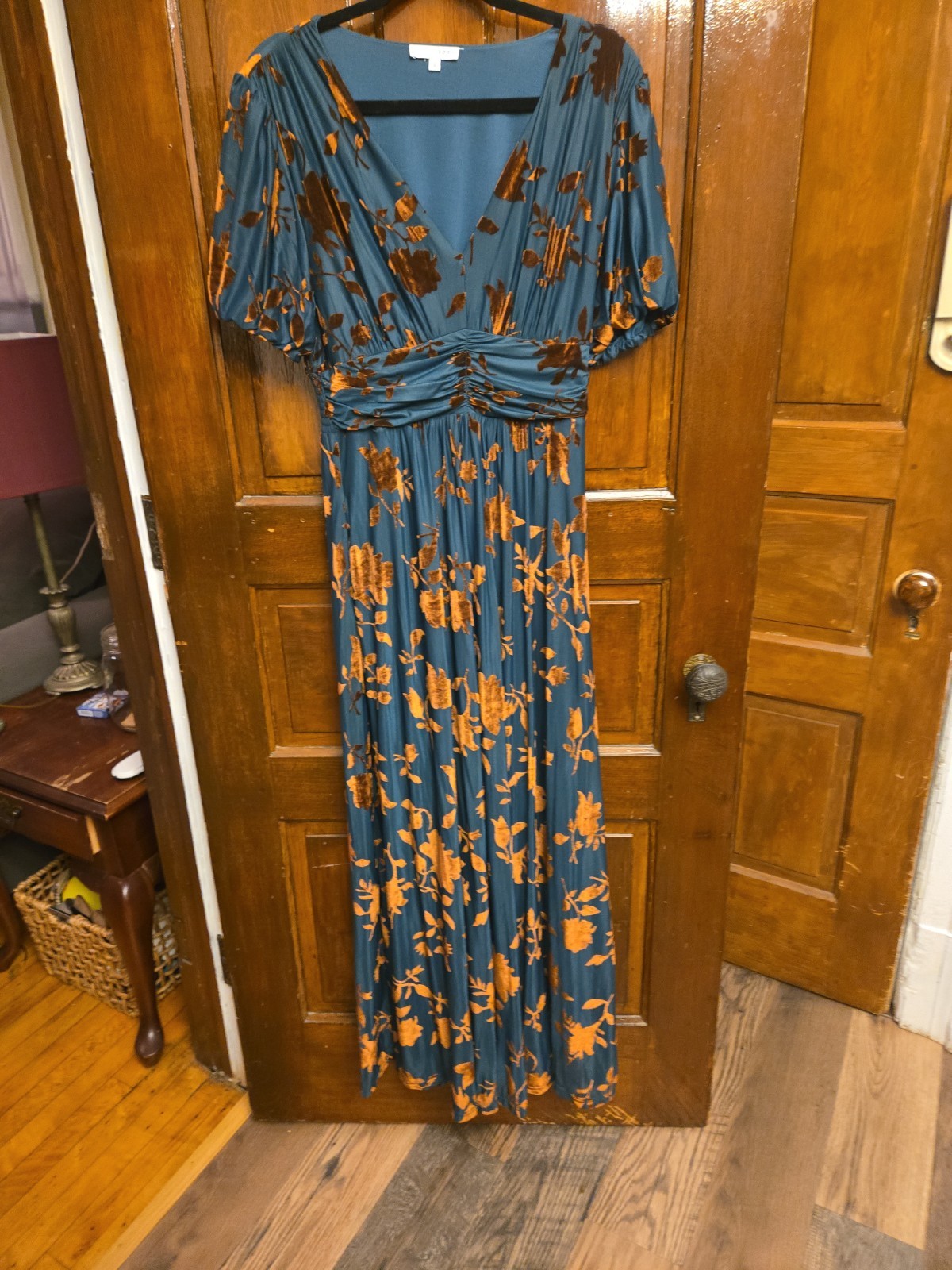 Baltic Born Leslie Large Gown Forest Fairy Floral Velvet Burnout Whimsigoth Boho