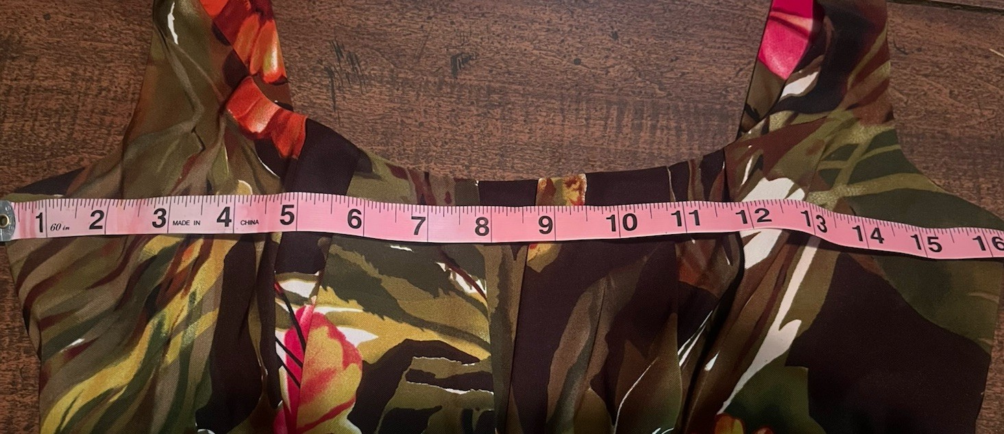 Connected Apparel Tropical Floral Dress Women 8 Brown Pink Resort Aloha Vacation