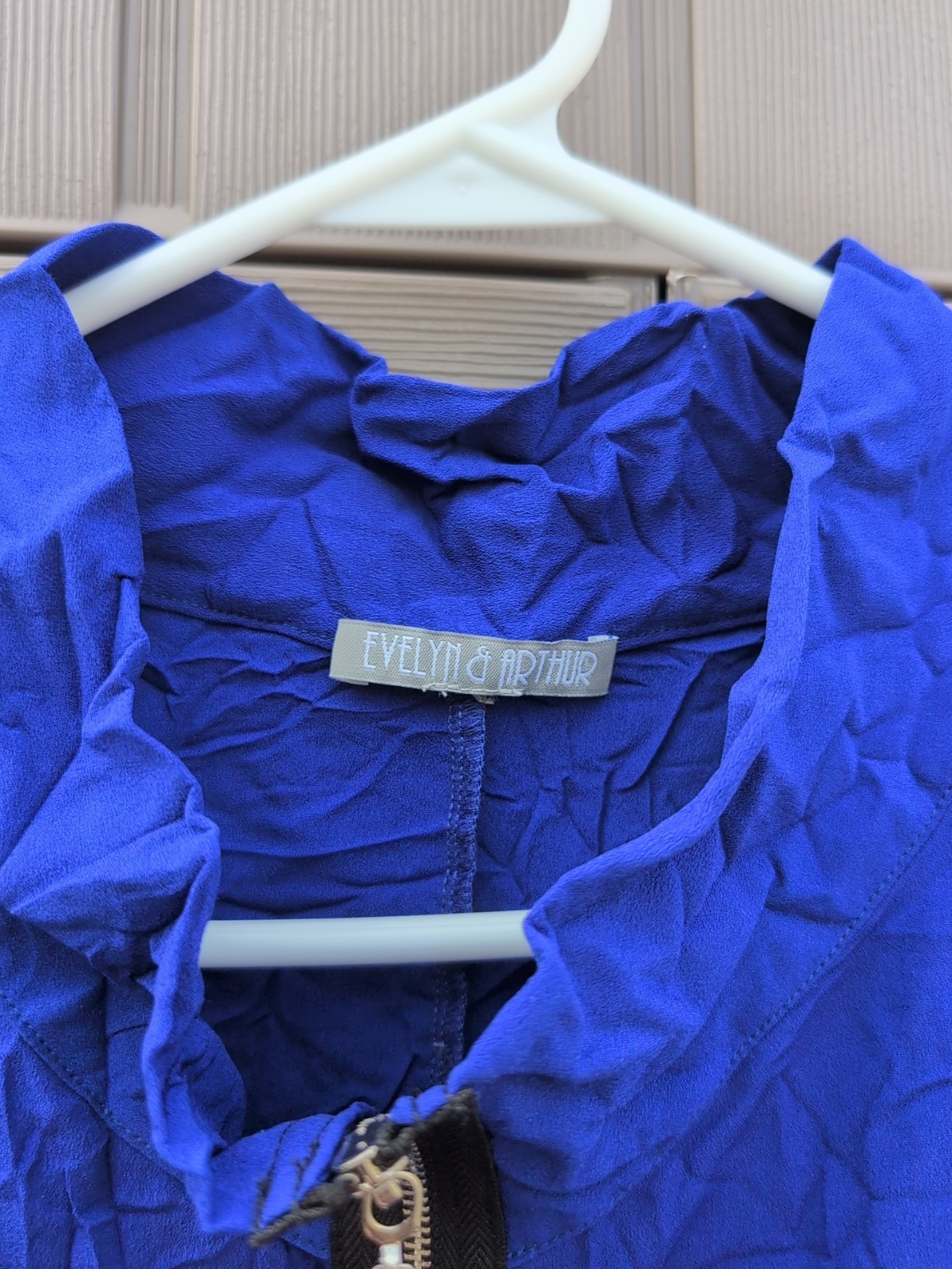 Evelyn & Arthur Blue Sleeveless Large Made To Look Dress