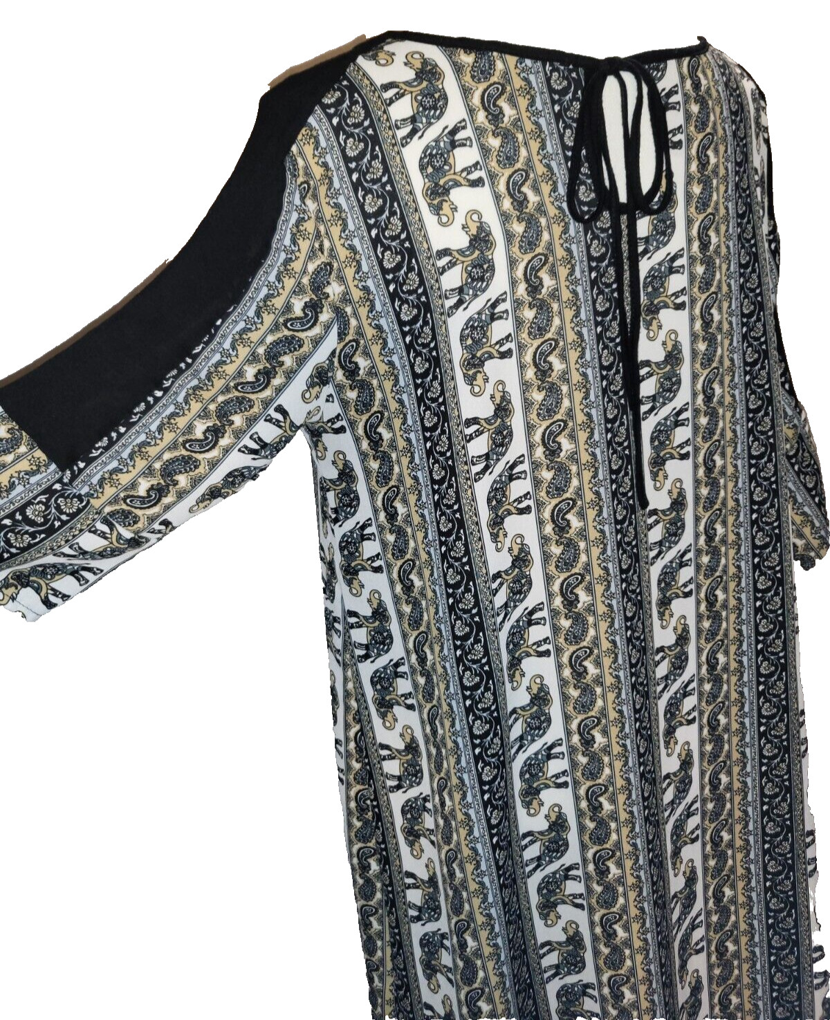 Love Crazy Womens Size XL Shearling Knee Length Dress, Graphic Print Stripes