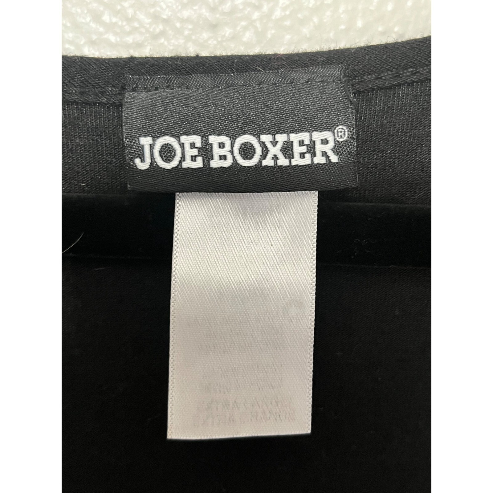 Joe Boxer Knit Mini Dress Black with non belted waistline Womans size M