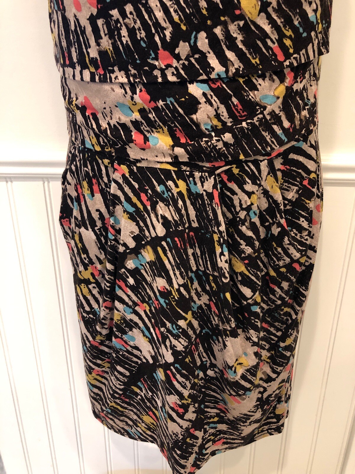 Fluxus Women’s Sleeveless Pull On Geometric Strapless Stretch Dress- S