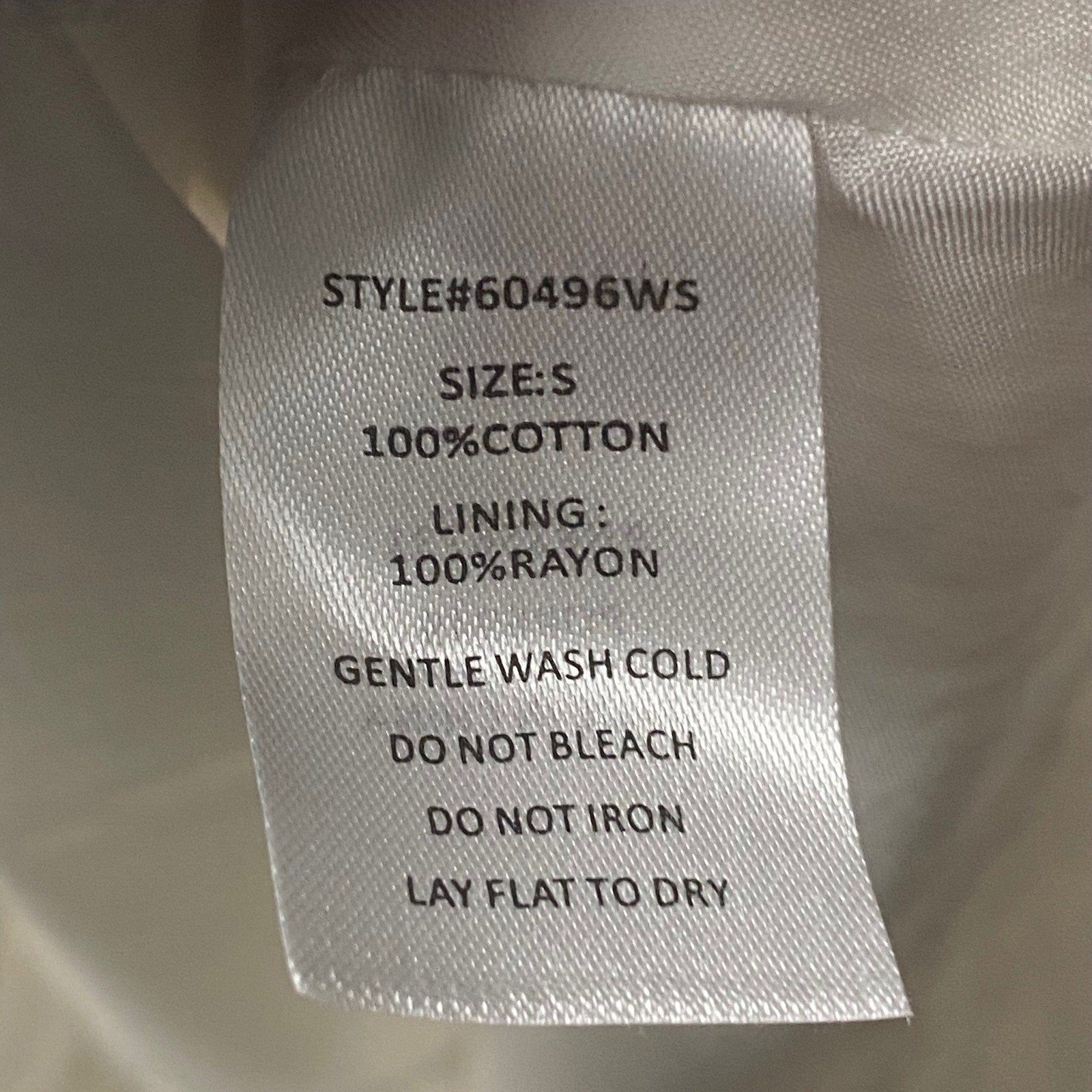 Grade & Gather White Textured Cotton Maxi Dress Small 60496WS Spaghetti Strap