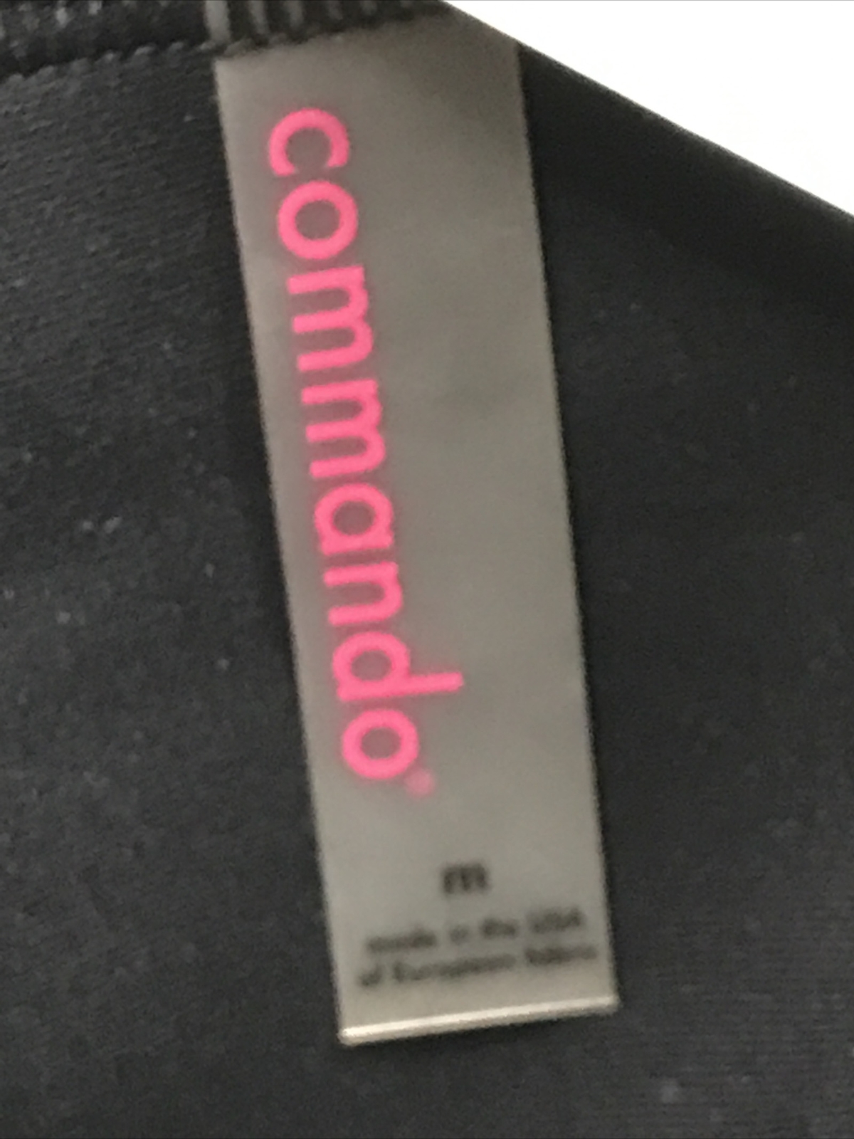 Commando Women’s Polyamide Blend Crew Neck Sleeveless Black Neoprene Dress Sz M