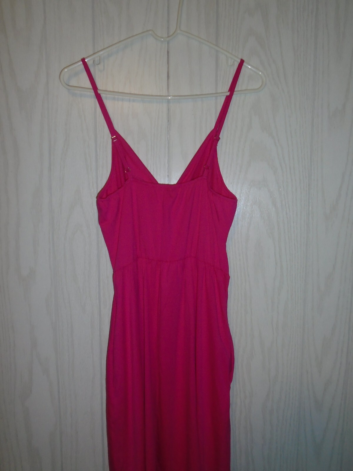 Vote Pretty Keyhole Tie Neckline Pockets Babydoll Sun Dress Pink Size LARGE NWT