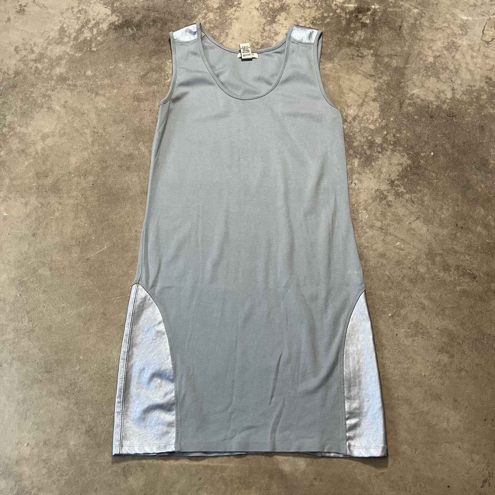 Vertigo Paris Dress Womens XL Blue Sleeveless Casual Viscose Blend