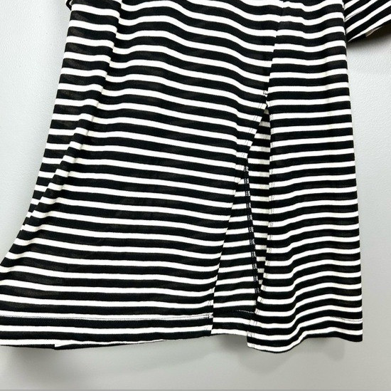 Free People Beach Striped Midi Dress Women’s Size L Stretch Knit Bell Sleeves