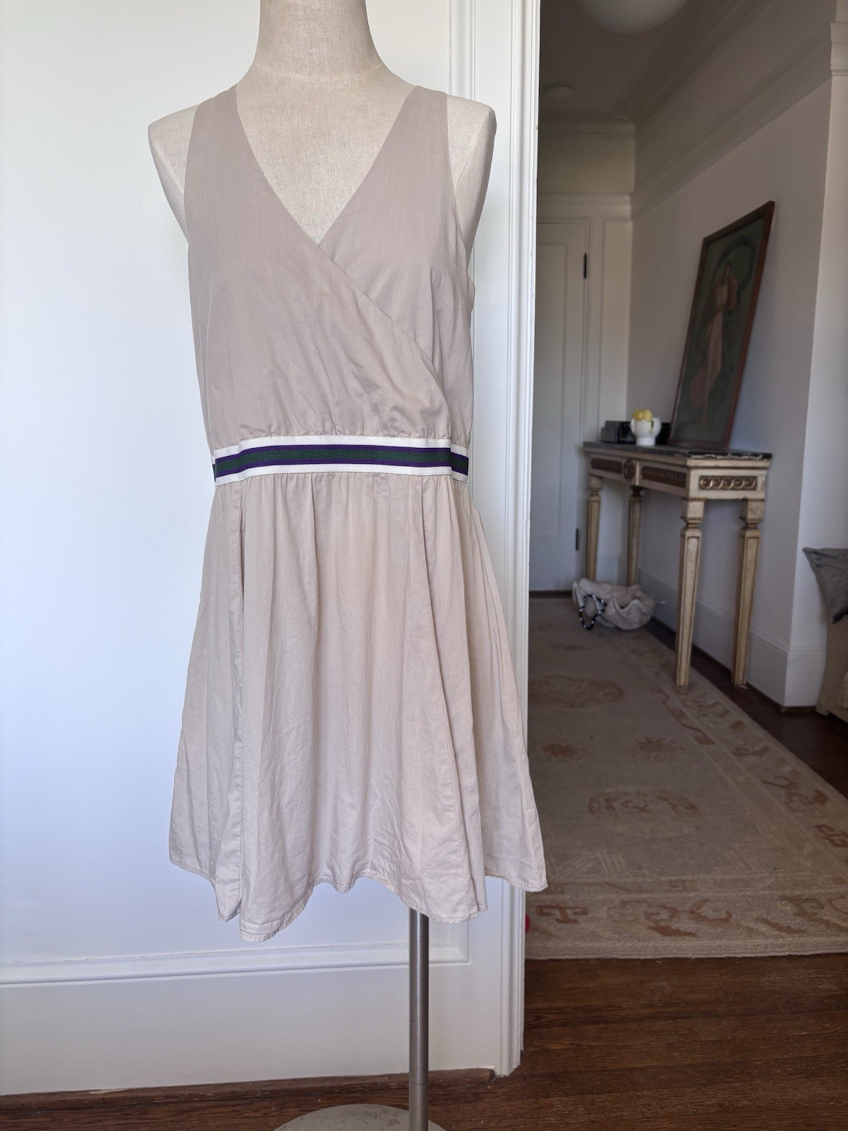 Filippa k Cotton Summer Wrap Beige Dress Medium sporty Scandinavian