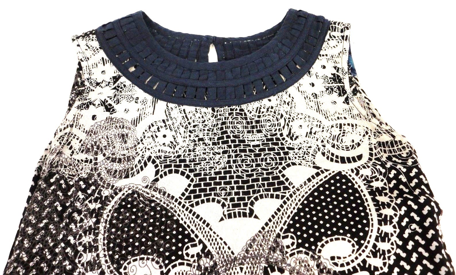 Max Women Shift Dress Size S Floral Multi-color Sleeveless Crew Neck Viscose