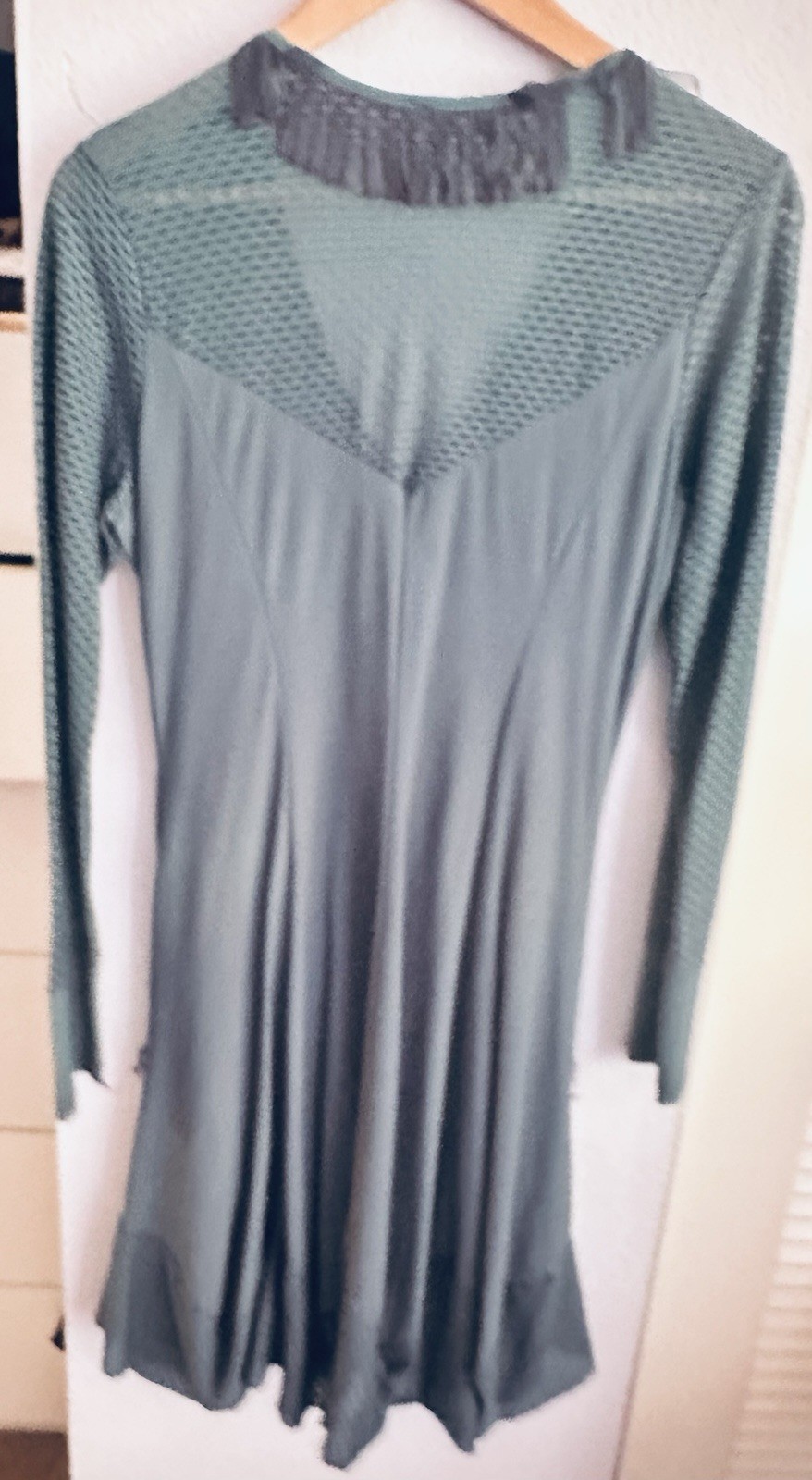 Sunlight Paris Blue Ruffle Tunic Dress Size 1 Eu Or Small US Largenlook