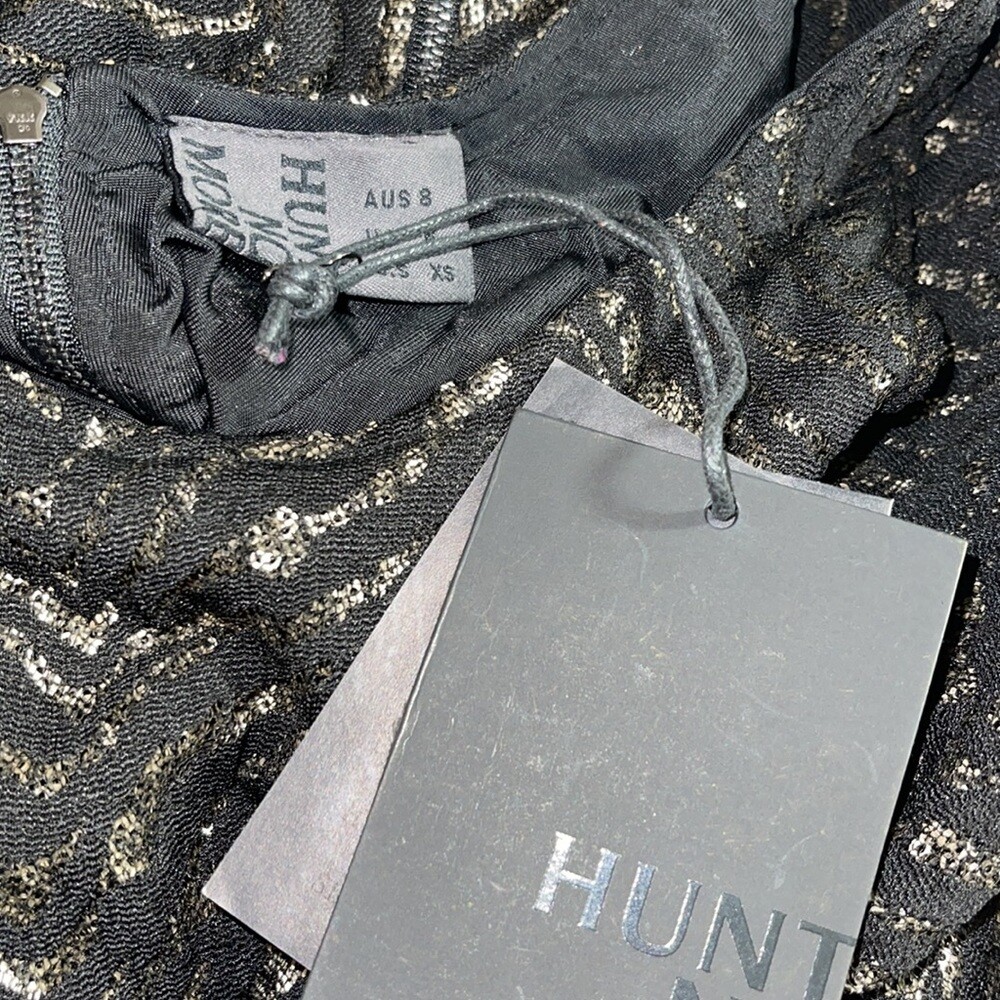 Revolve Hunt no more Dress Womens beaded sequined fit and flare lace mini NWT