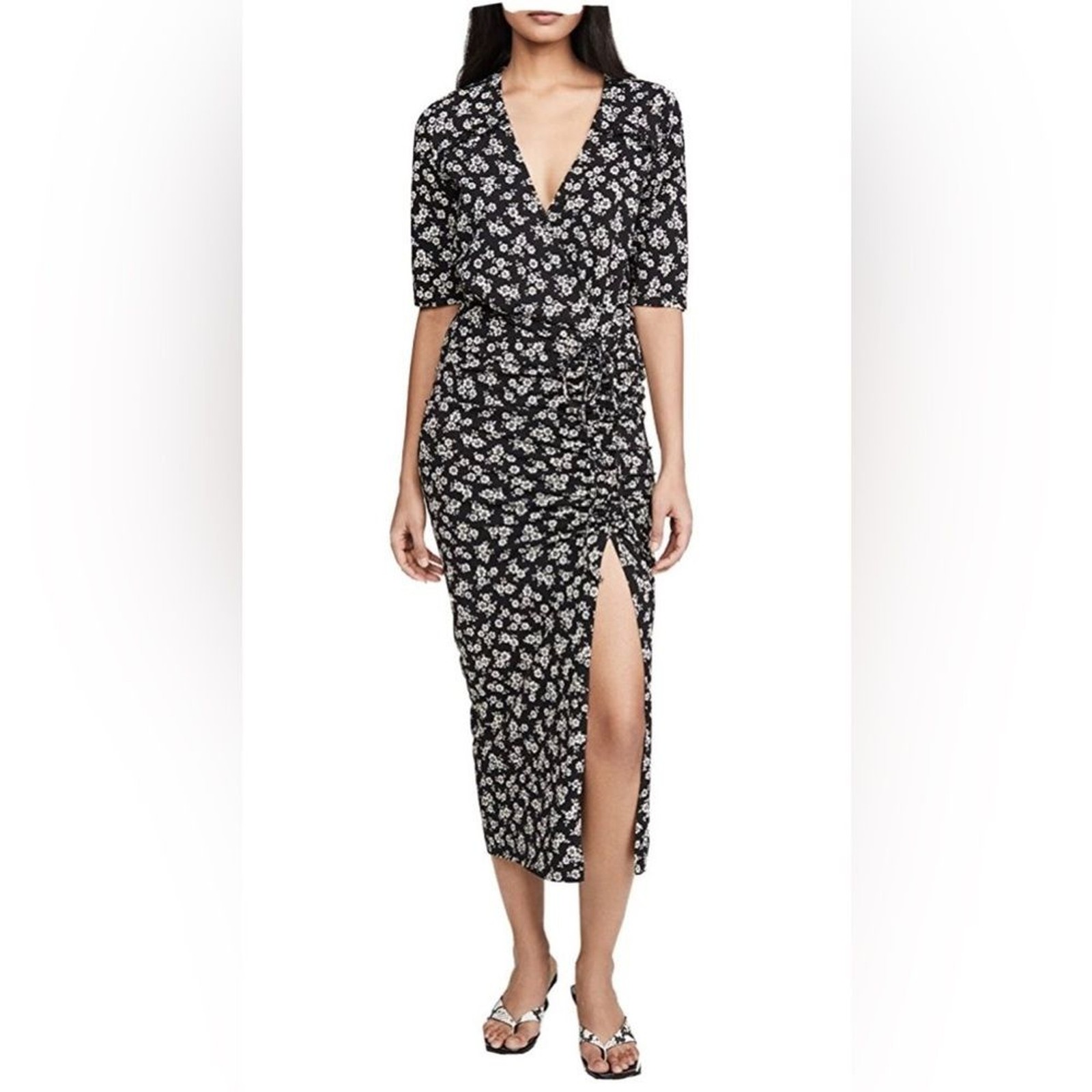 NWOT Veronica Beard Mariposa B&W Floral Dress Size S (Retail $298)