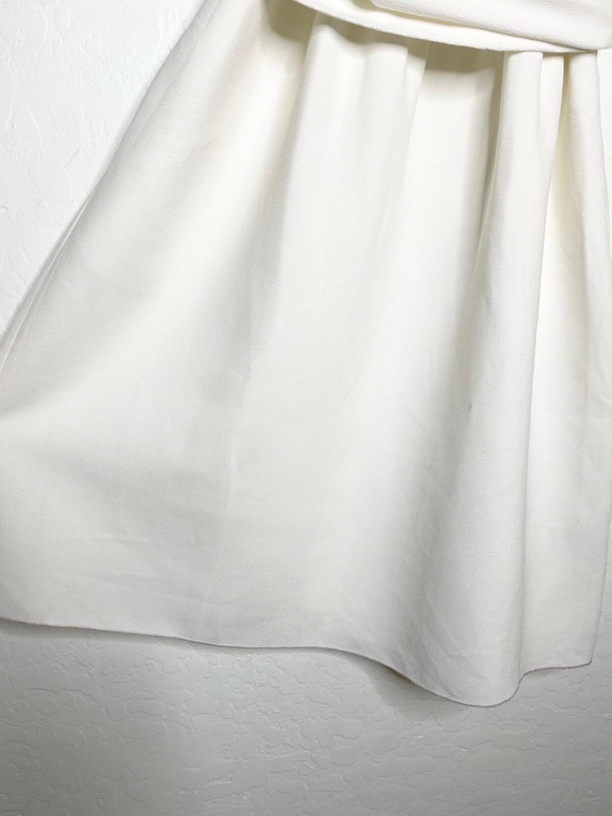 CAARA White Belted Wrap Inspired Side Pocket Crepe Shift Dress M = 6/8 Nordstrom