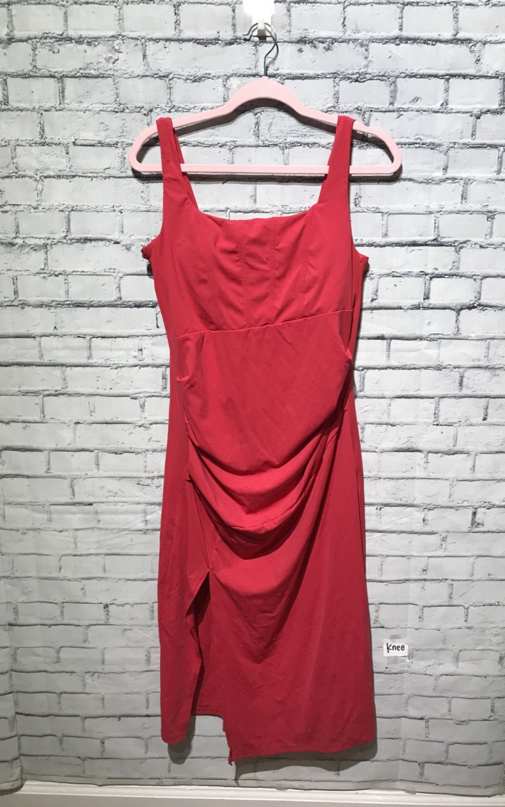 Halara, Women L, Red Sleeveless Stretch Active Athletic Bodycon Inner Bra Dress
