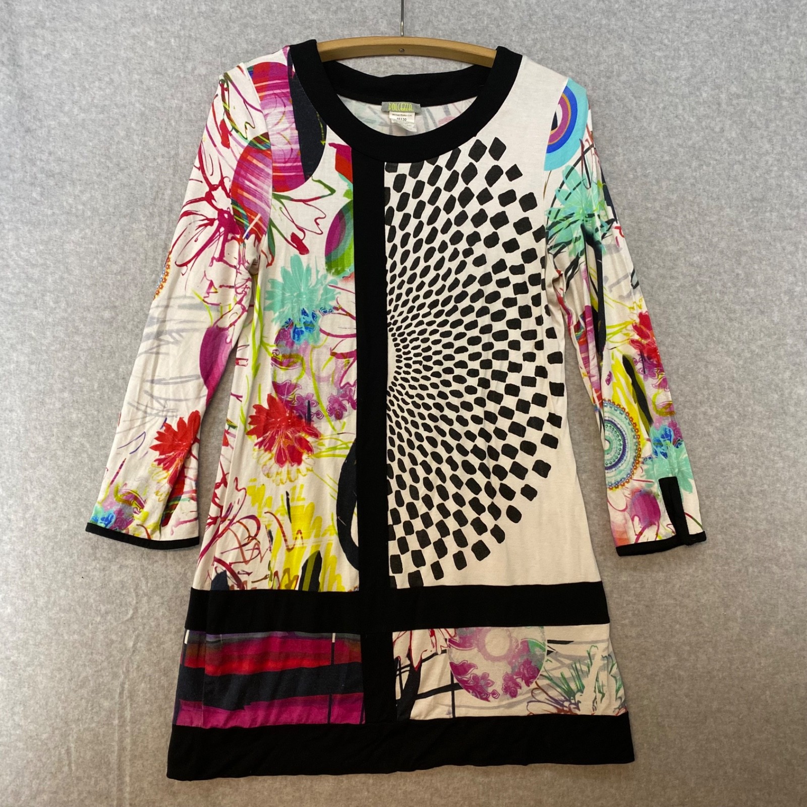 Simply Art by Dolcezza Dress Small • Long Sleeve • Colorful • Bold