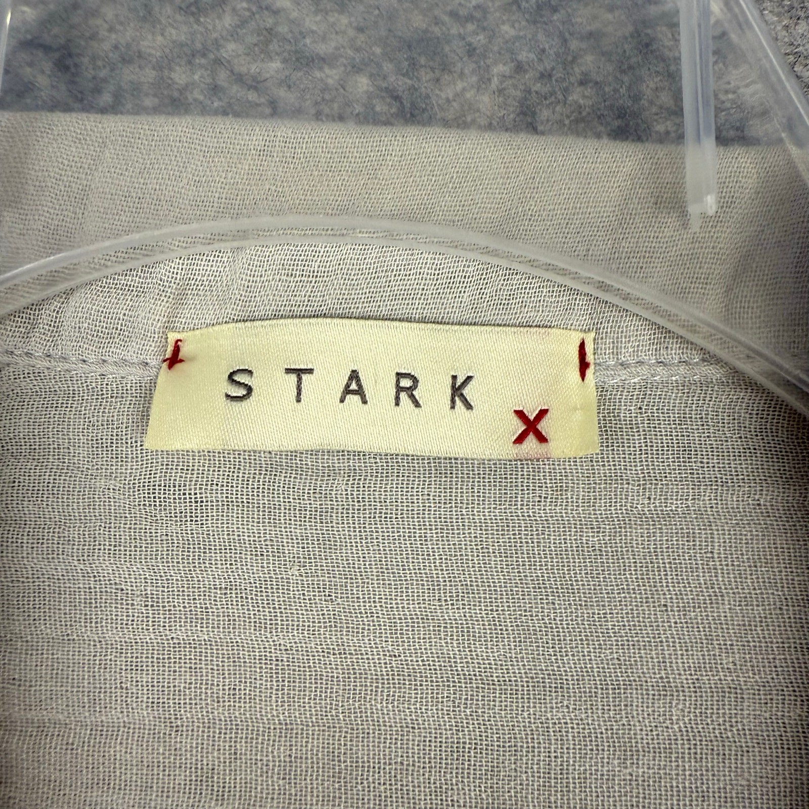 Stark X Women’s Short Sleeve Button Up Dress Beige Size Medium EUC 064