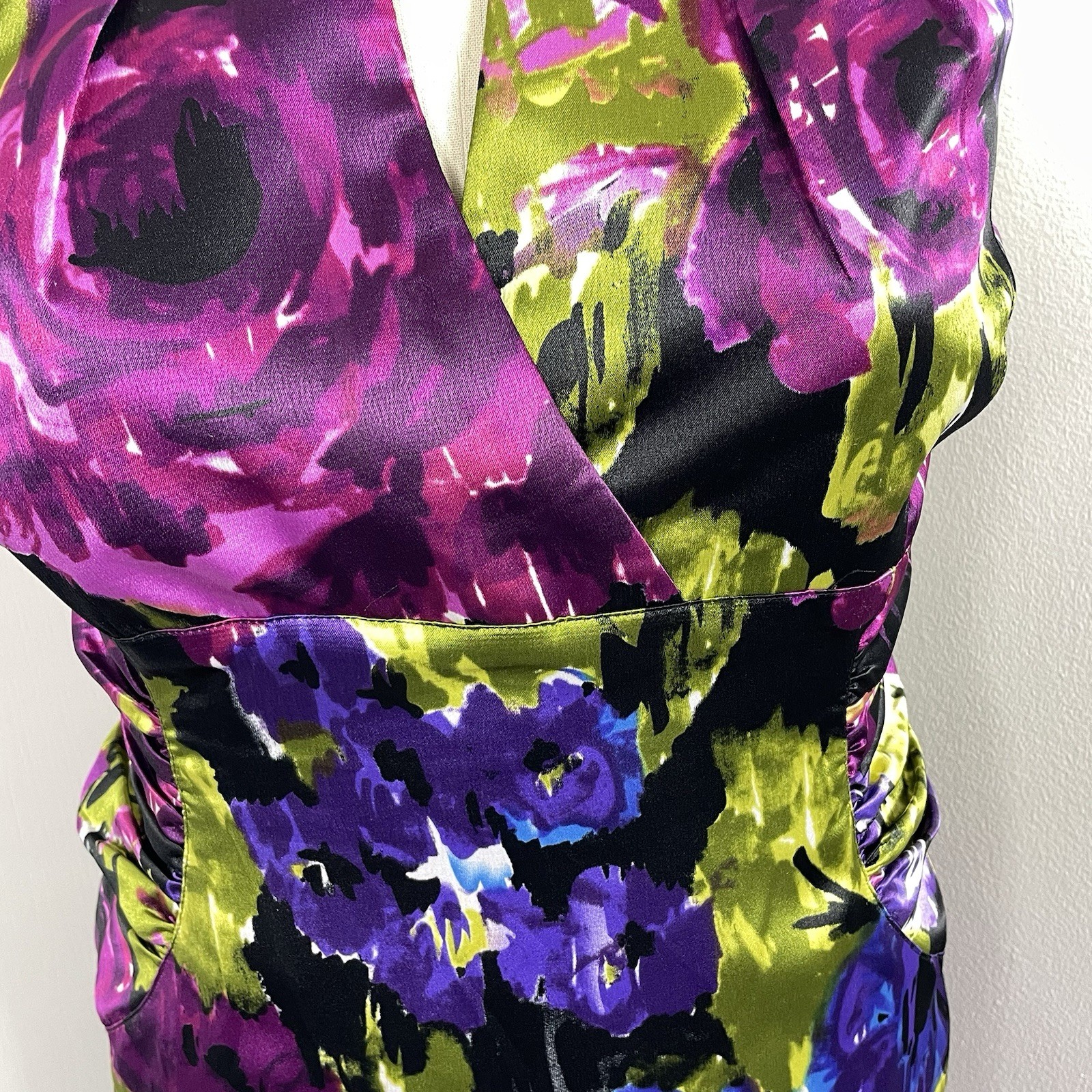Adrianna Papell Plus Size 22 Multi Floral Dress Slight Stretch.