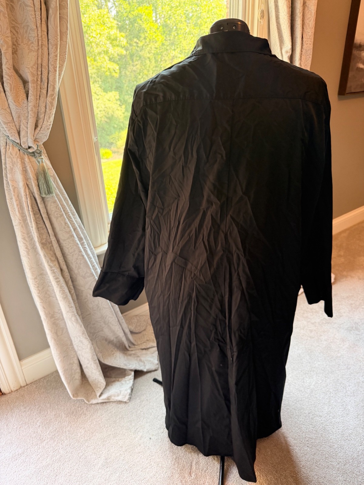 Universal Standard Black Odeon Stretch Poplin Shirtdress (XL – 26-28)