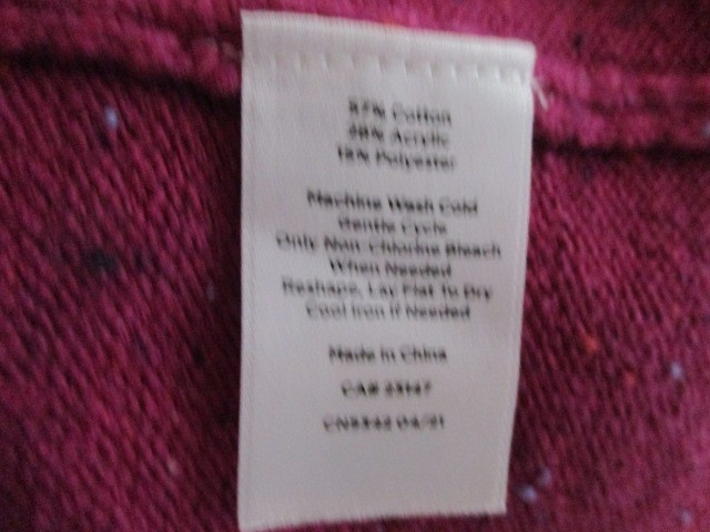 Talbots FAB! Kitty Tweed Round Neck Shift Sweater Dress in Pink S