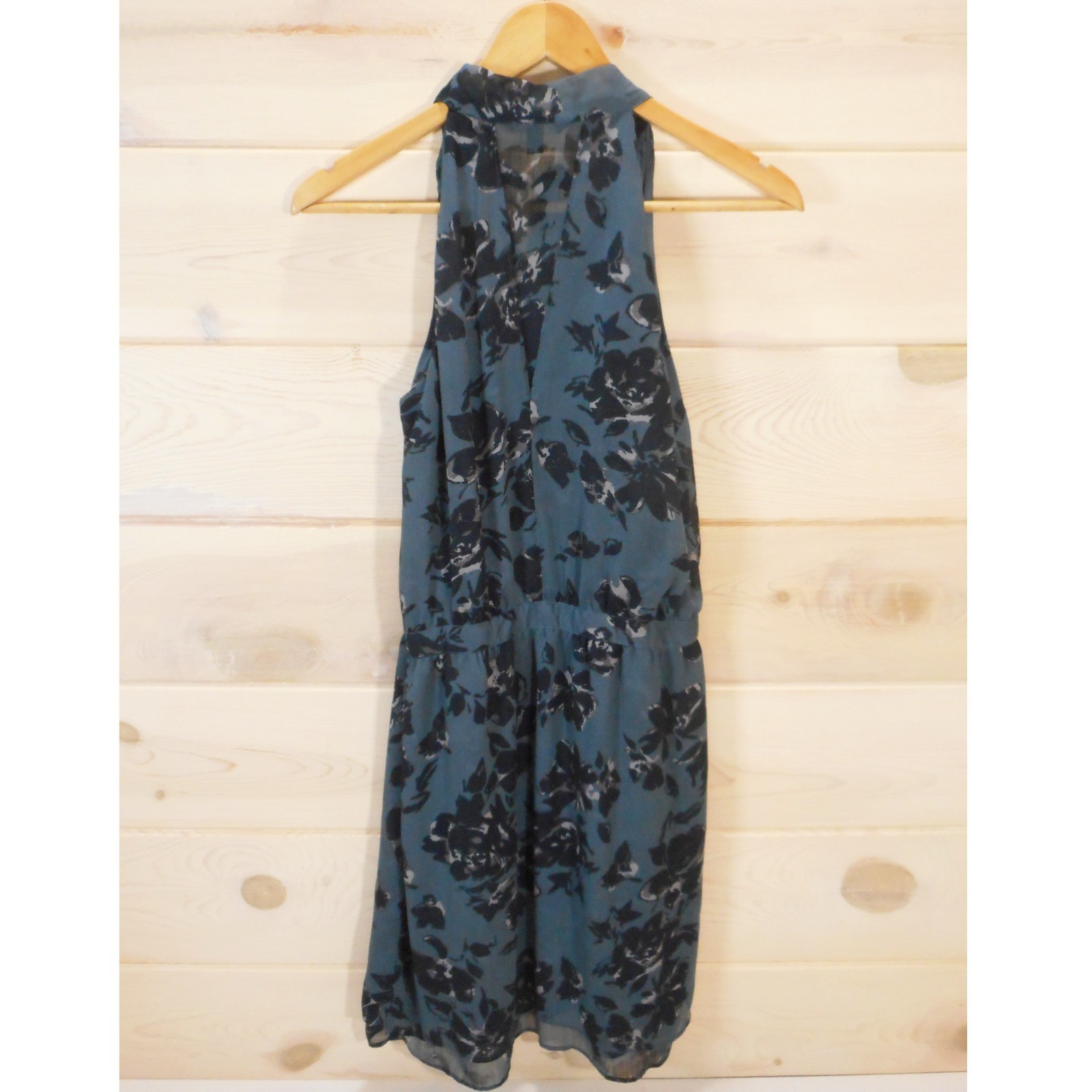 Banana Republic Women’s size 4 Sleeveless Dress Floral Neck-Tie Knee-Length