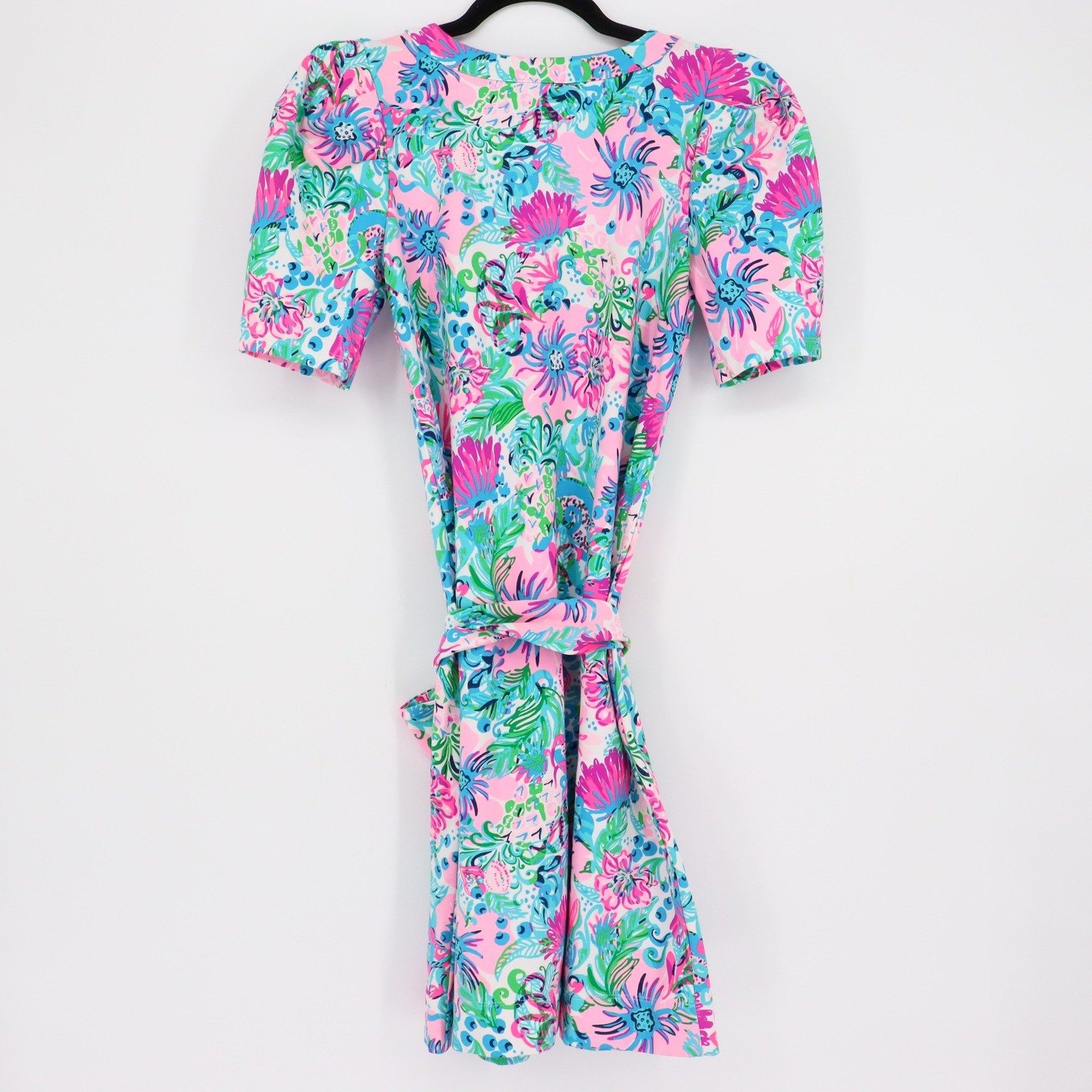 Lilly Pulitzer Harriet Dress Mandevilla Baby Paradise Petals Size XS Belted