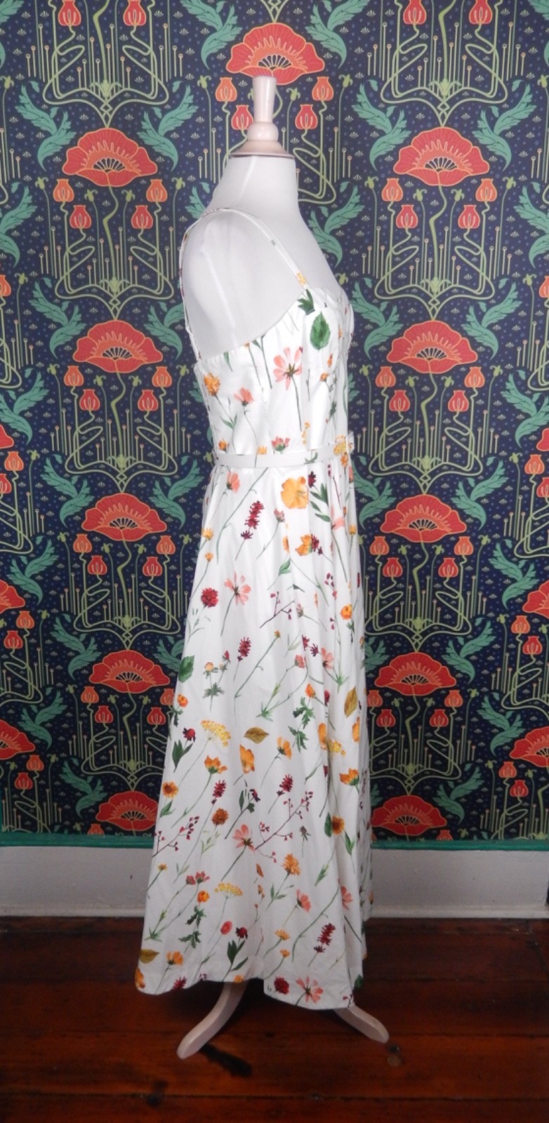 Antonio Melani X Style By Simkins Maybry Floral Fit Flare Tea Sun Dress 10