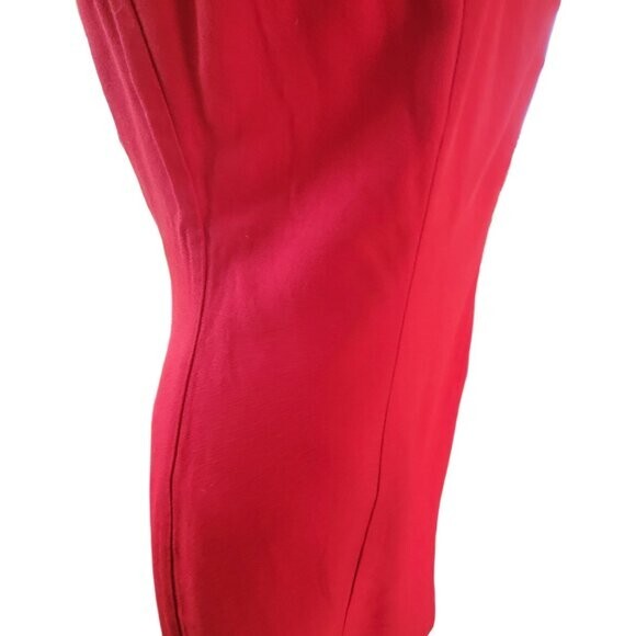 Lois Snyder Dani Max Dress Sleeveless Rayon Vtg Red Sz 10 Y2k Retroglam classic