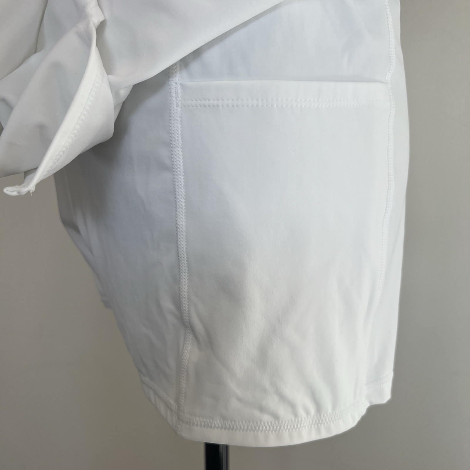 Joy Lab NWT True White Active Dress Built in Shelf Bra and Shorts X-Back L