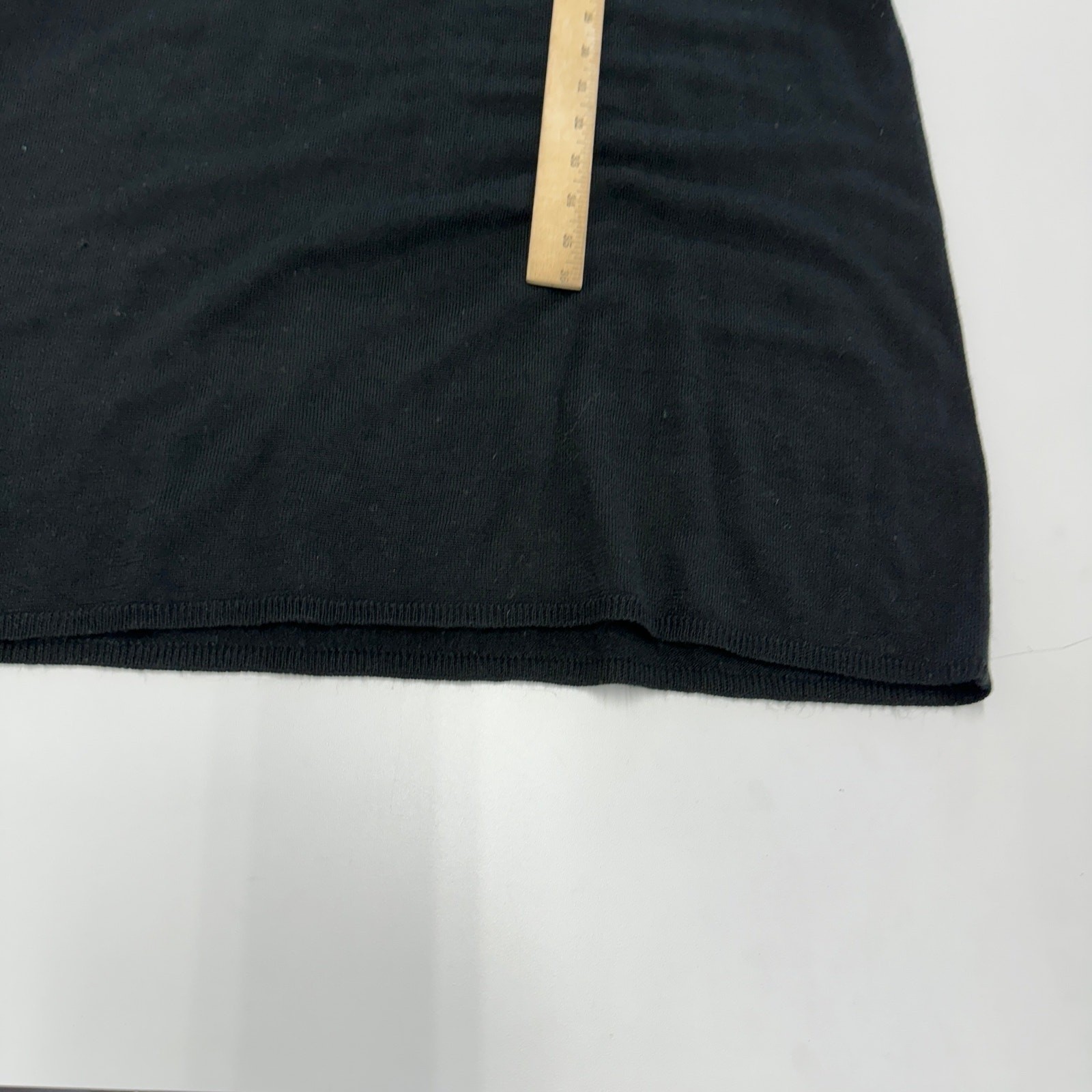 MOD REF Dress Women Small Black Mini Knit V Neck Minimalist Essential