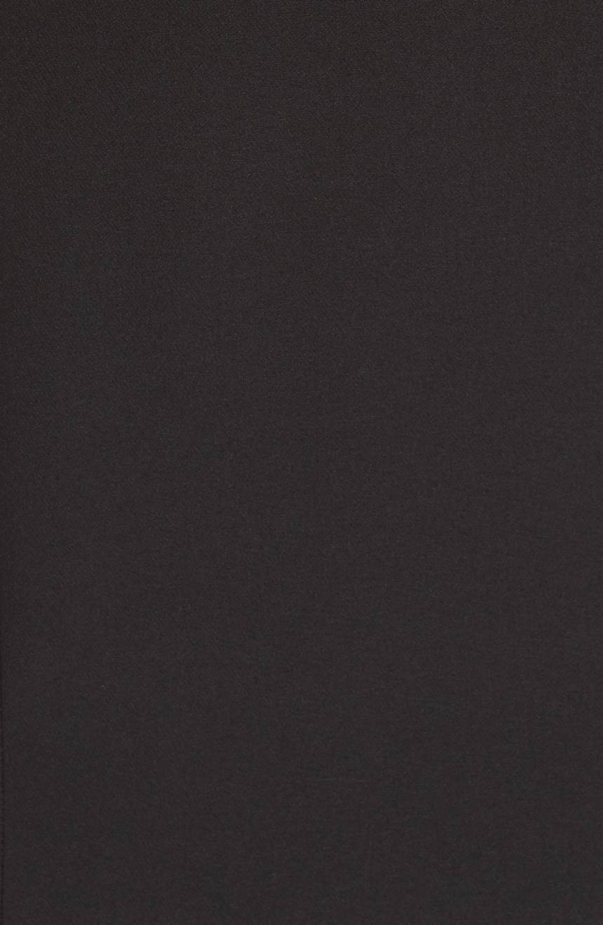 JAY GODFREY Black Flutter Chiffon Overlay Cold Shoulder Maxi Gown Dress 6 US S