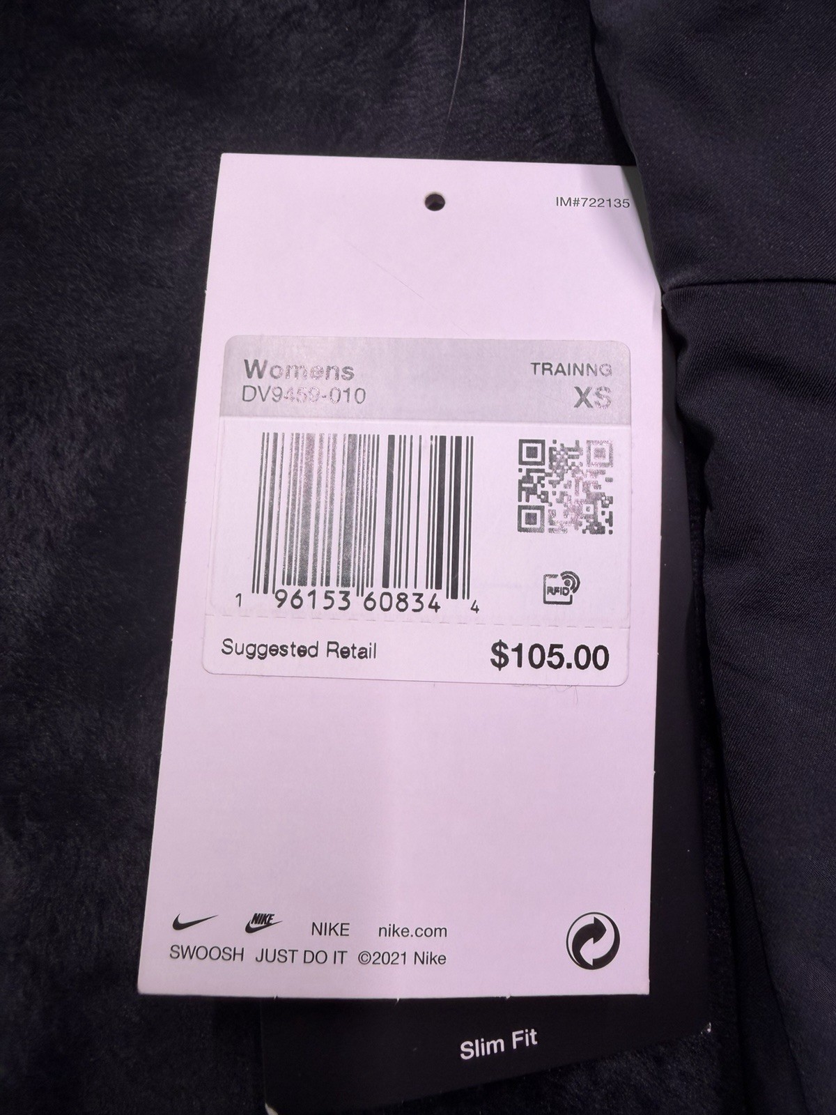 Womens Nike Dri-FIT Dress Lined w Bliss Bra/Shorts w Pocket Black Stretch Sz XS