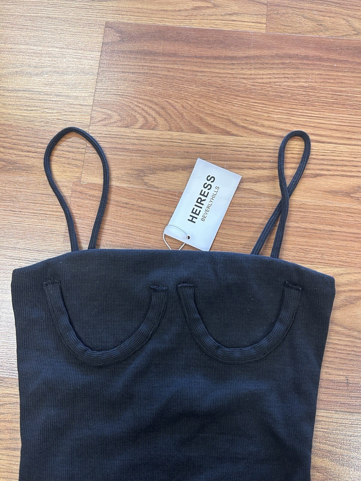 Heiress Beverly Hills Black Bodycon Mini Dress Size Large NWT