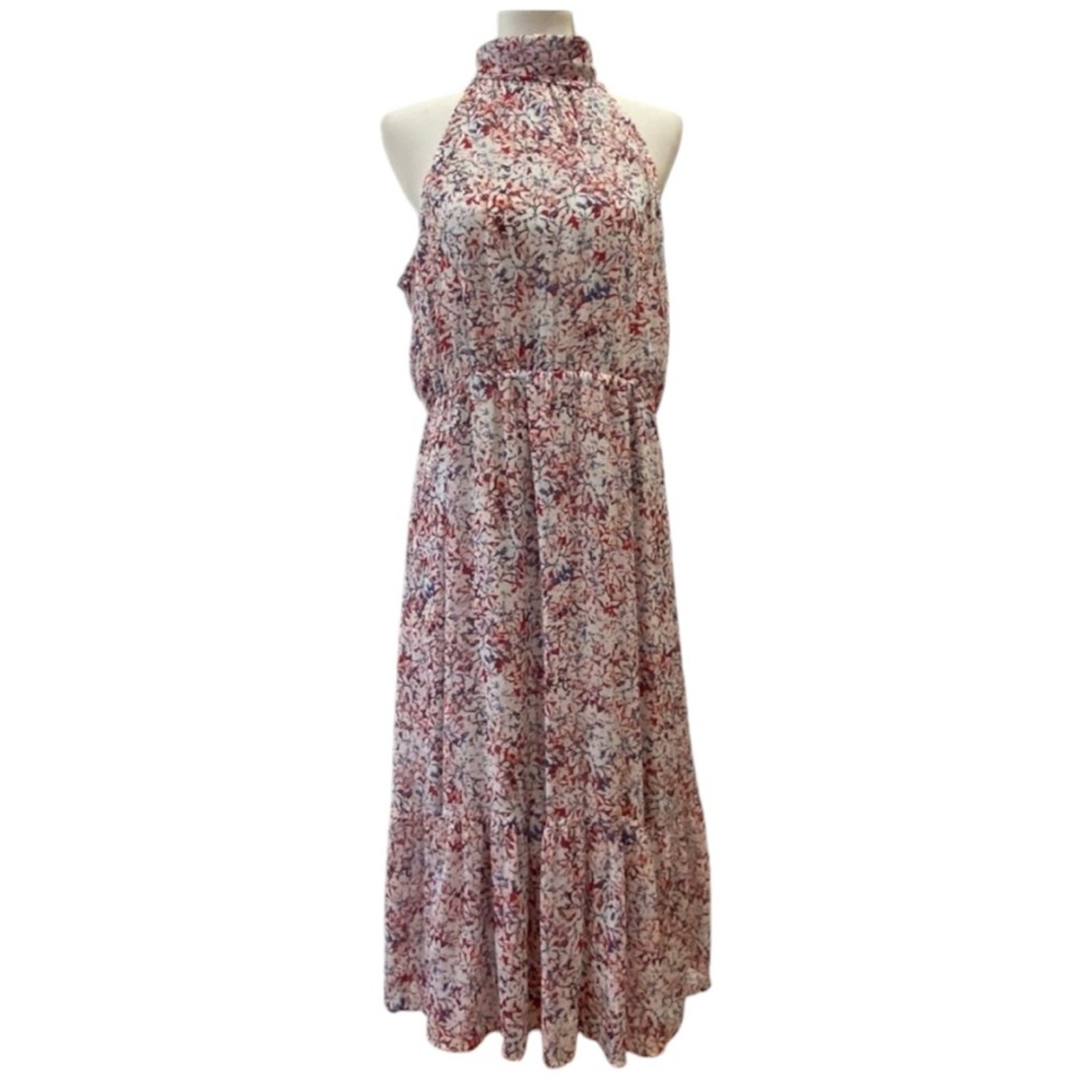 Banana Republic Large Dress Midi Semi formal Fairy Boho Wedding Guest Cruise