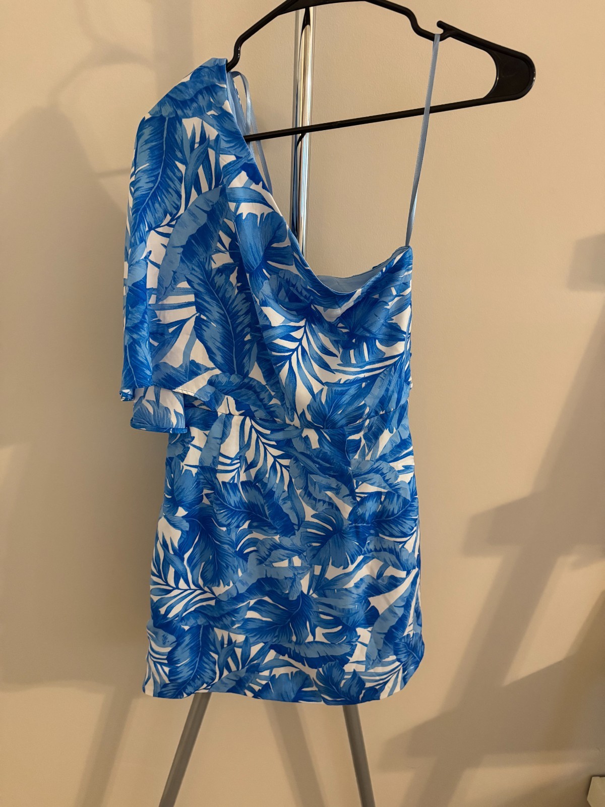 DO+BE Blue Tropical Print Dress I Size S