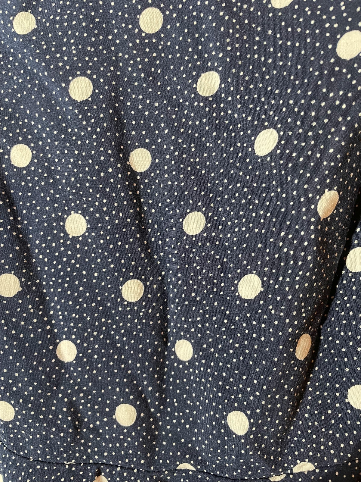 Old Navy Spaghetti Strap Cami Sundress Size XL Navy with White Polka Dots
