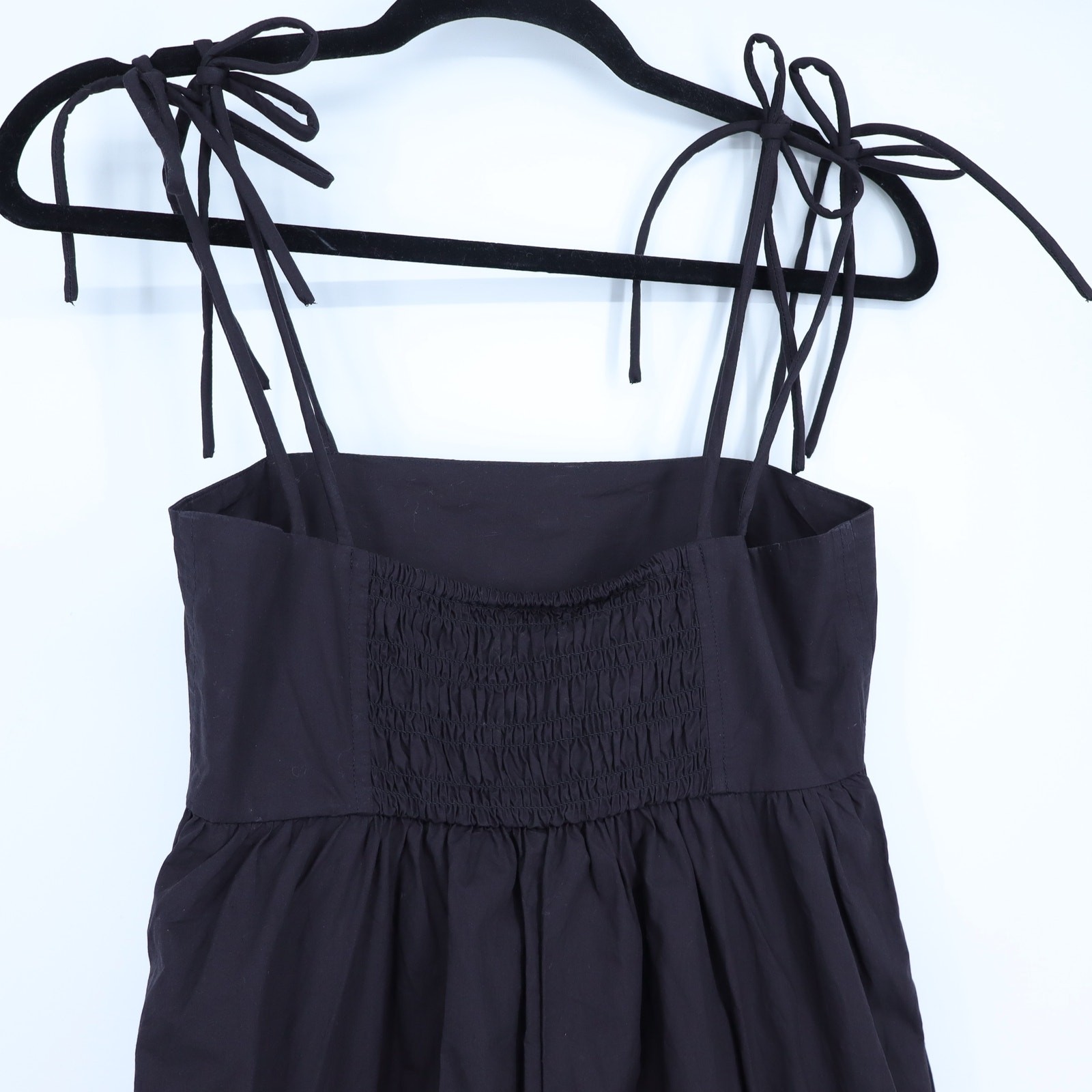 GANNI Cotton Poplin String Midi Dress NWT Black Multi-Strap Women’s 34/US 2