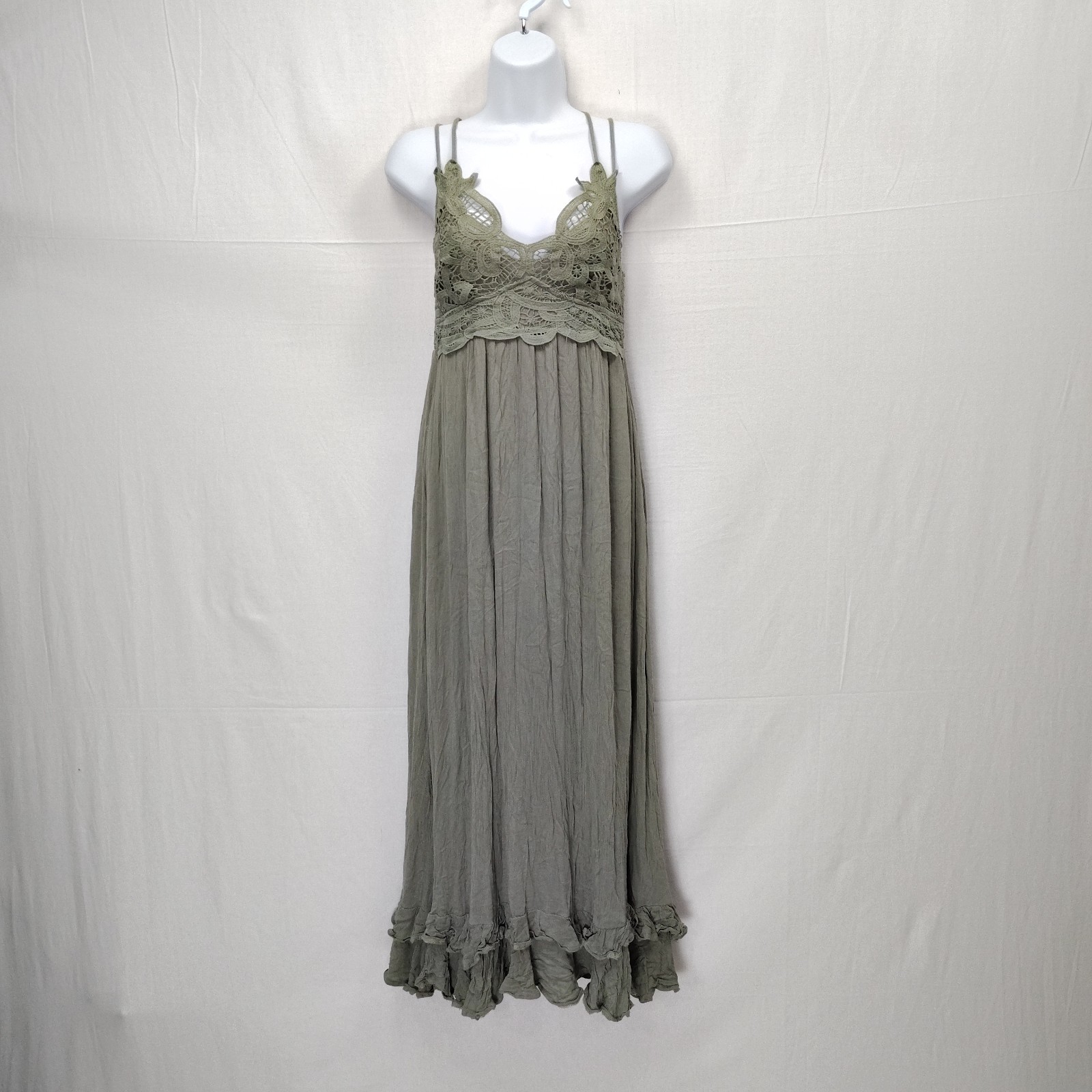 Adele Maxi Dress Size Small Woodland Fairy Grunge Strappy Boho Feminine Lined