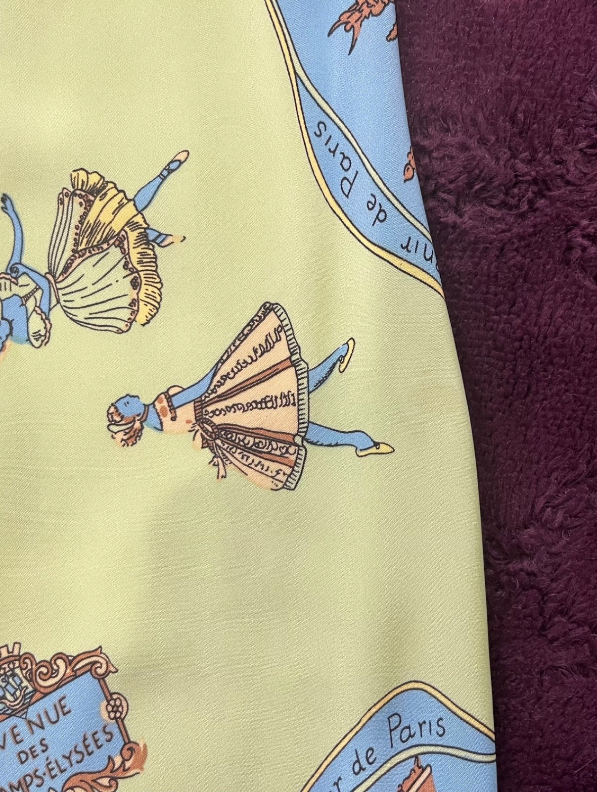 Vtg RARE Tibi Y2K “Paris Souvenir” Scarf Print 100% Silk Slip Dress Archival Sm