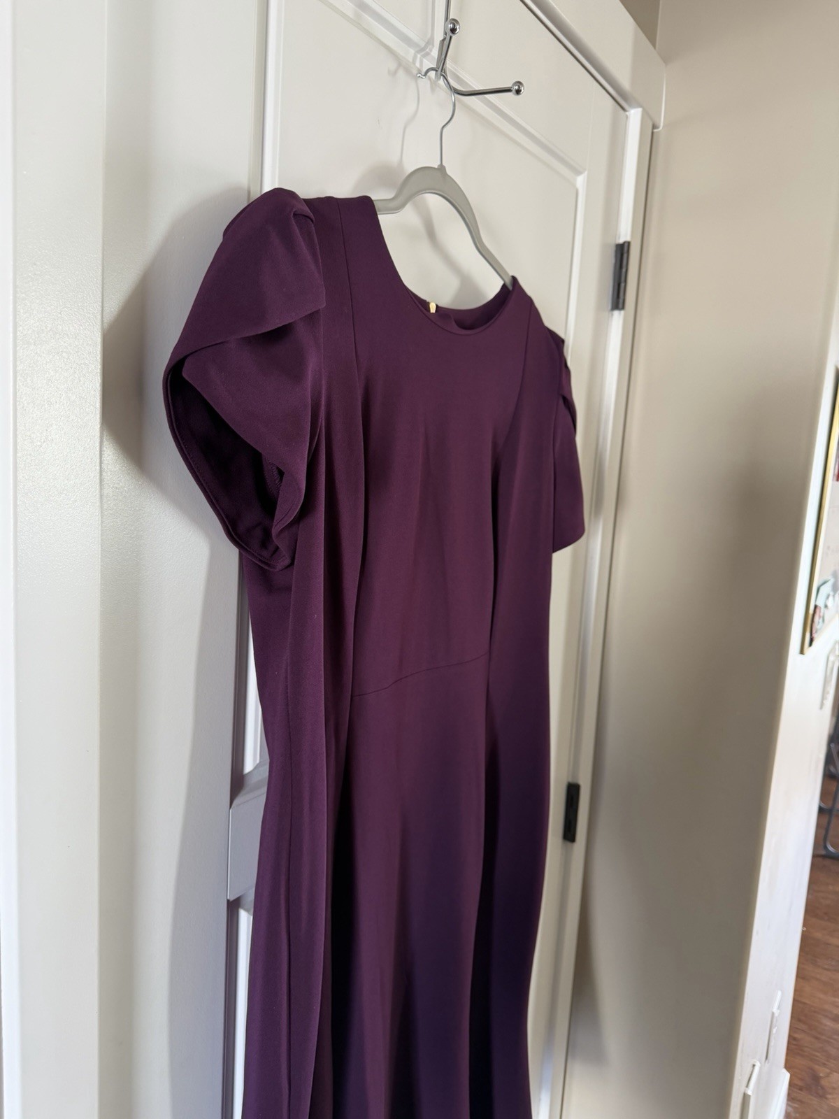 Calvin Klein Womens Aubergine Purple Modi Dress Size 14 $134.00