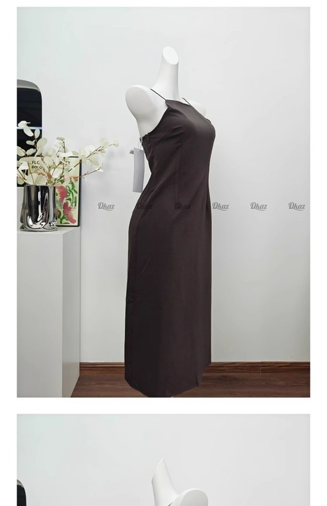 Palomawool Elegant Backless Dress – Sexy Slim Fit Spider Web Long Dress