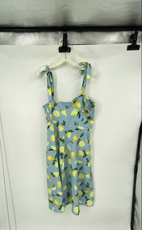 Juicy Couture Womens Multicolor Lemon Squeeze Sleeveless Shift Dress Size Large
