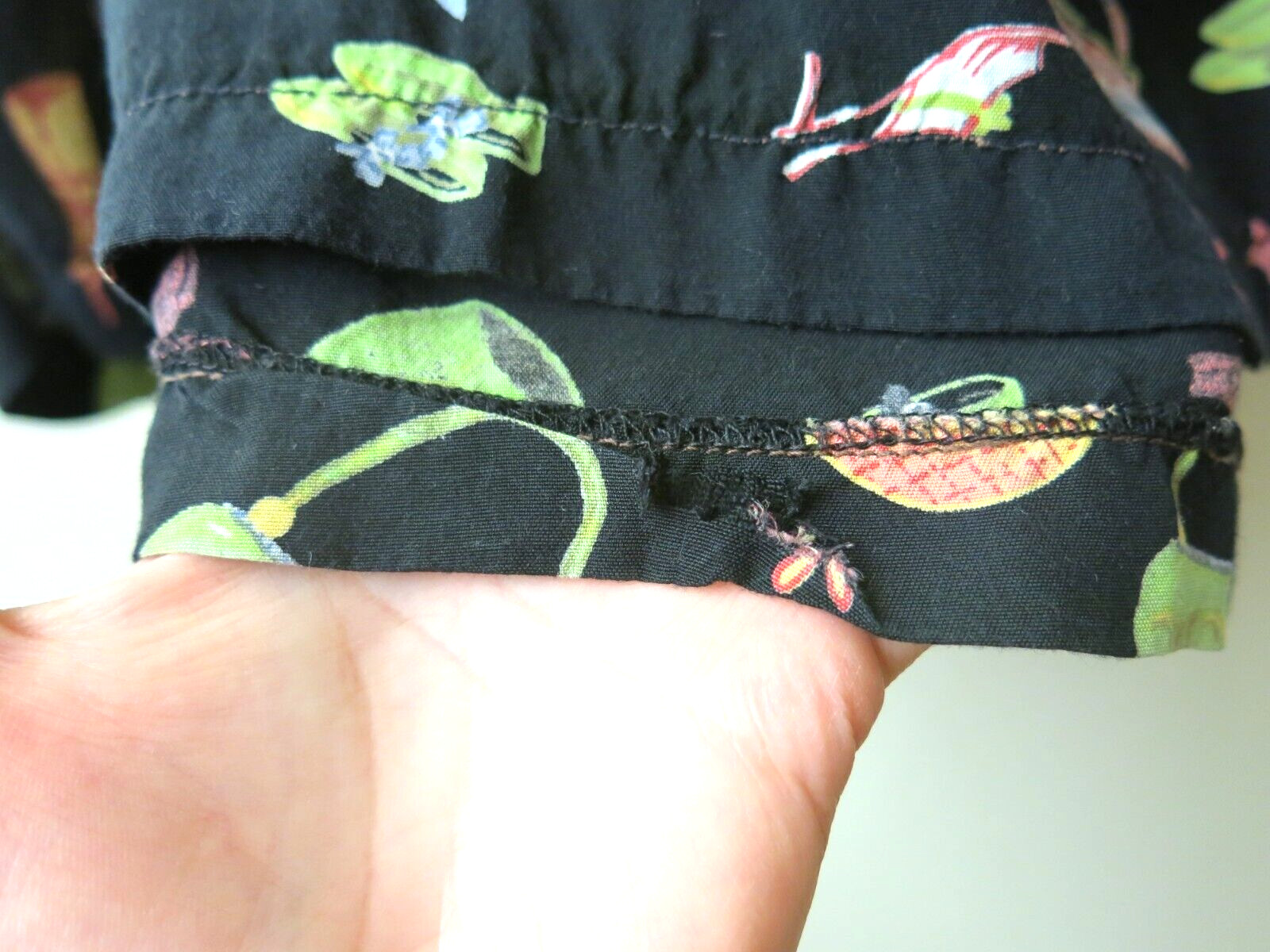 Vintage Coldwater Creek Rayon Black Shoe Purse Floral Print Jumper Dress Size PL