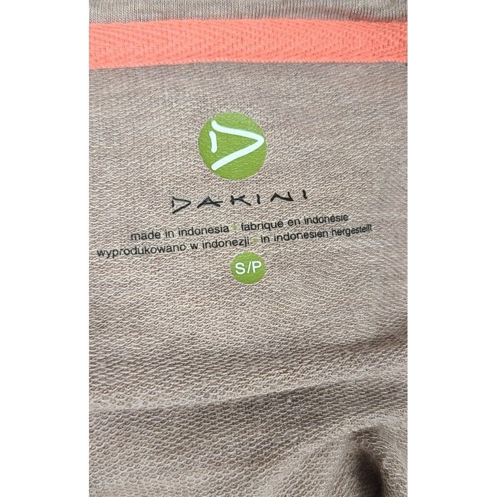 DAKINI Pullover Hooded Dress Sweatshirt Women’s Size S/P Oatmeal Beige EUC