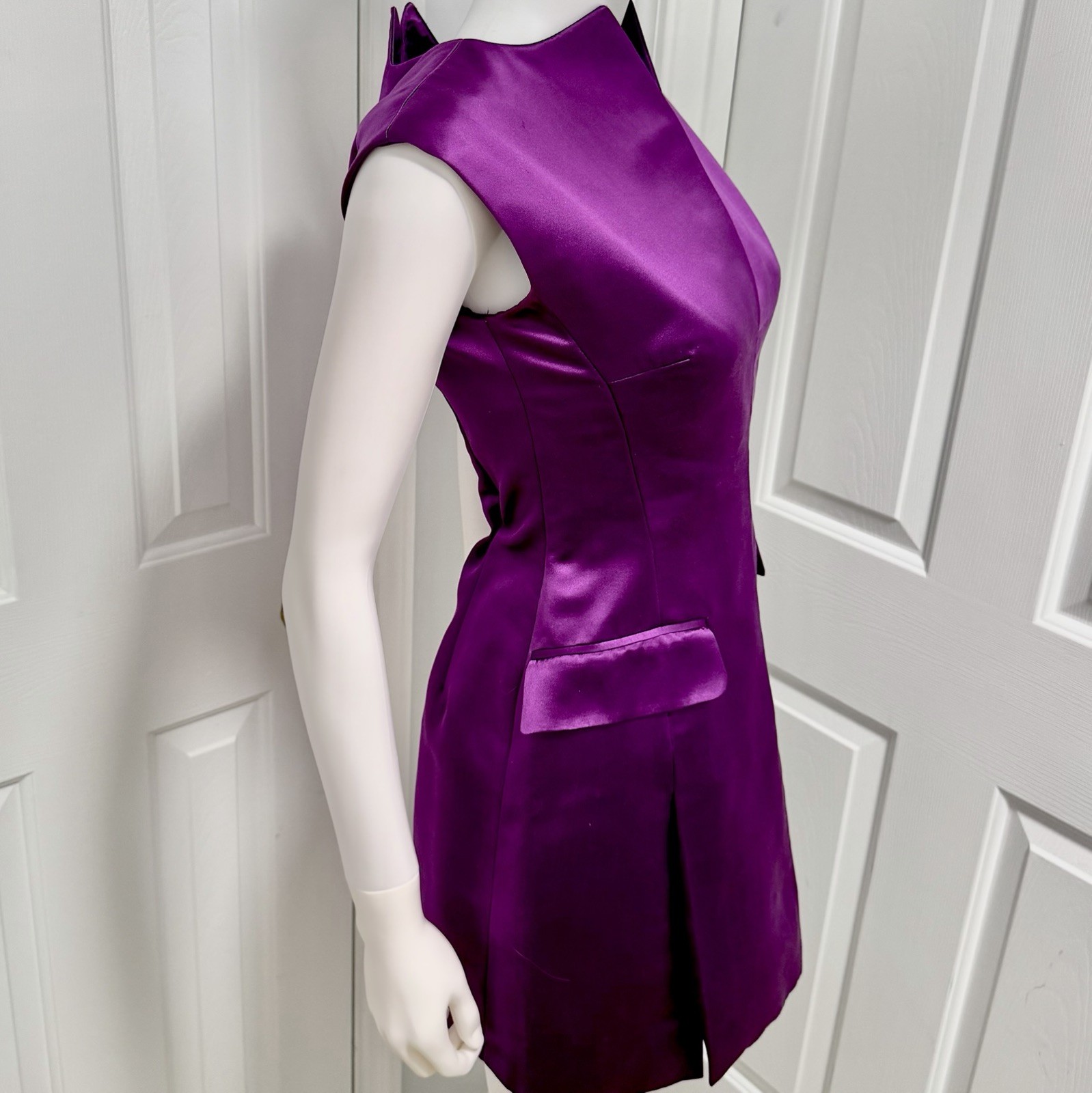 Alexander McQueen Spring / Summer 2008 La Dame Bleue Runway Silk Mini Dress