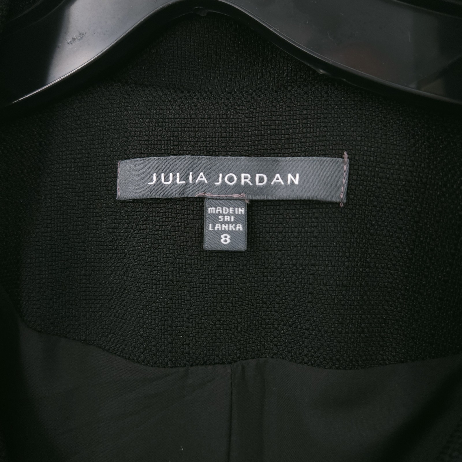 Julia Jordan Trench Black Button Sheath Sleeveless Dress Womens Size 8 READ
