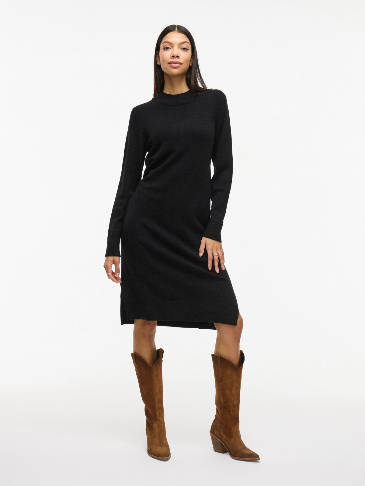 Vila Viril Long Sleeved Midi Dress Size UK M BNWT RRP £40