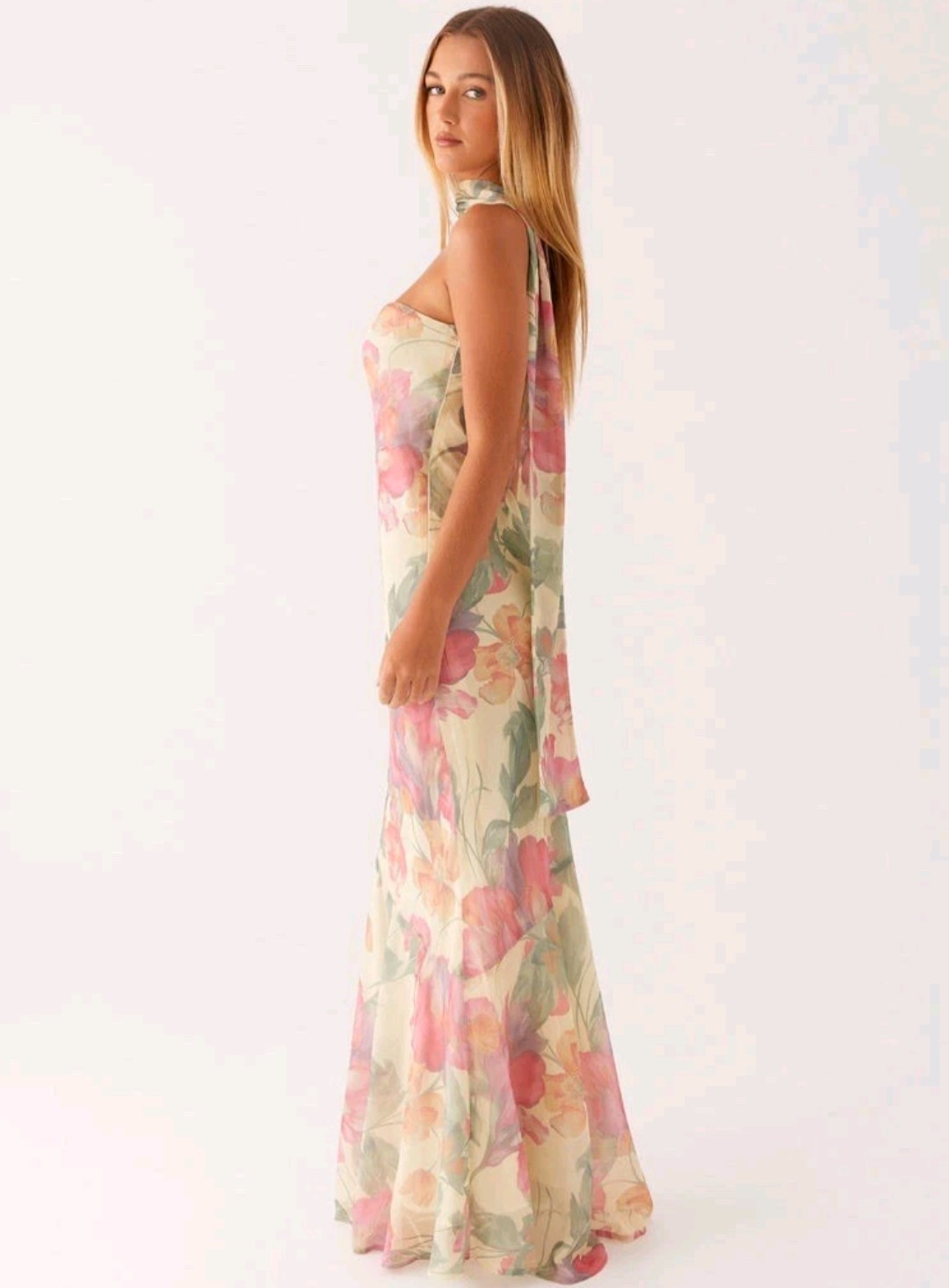 PEPPERMAYO Under The Pagoda Maxi Dress in Yellow Peony- US 8 / AU 12