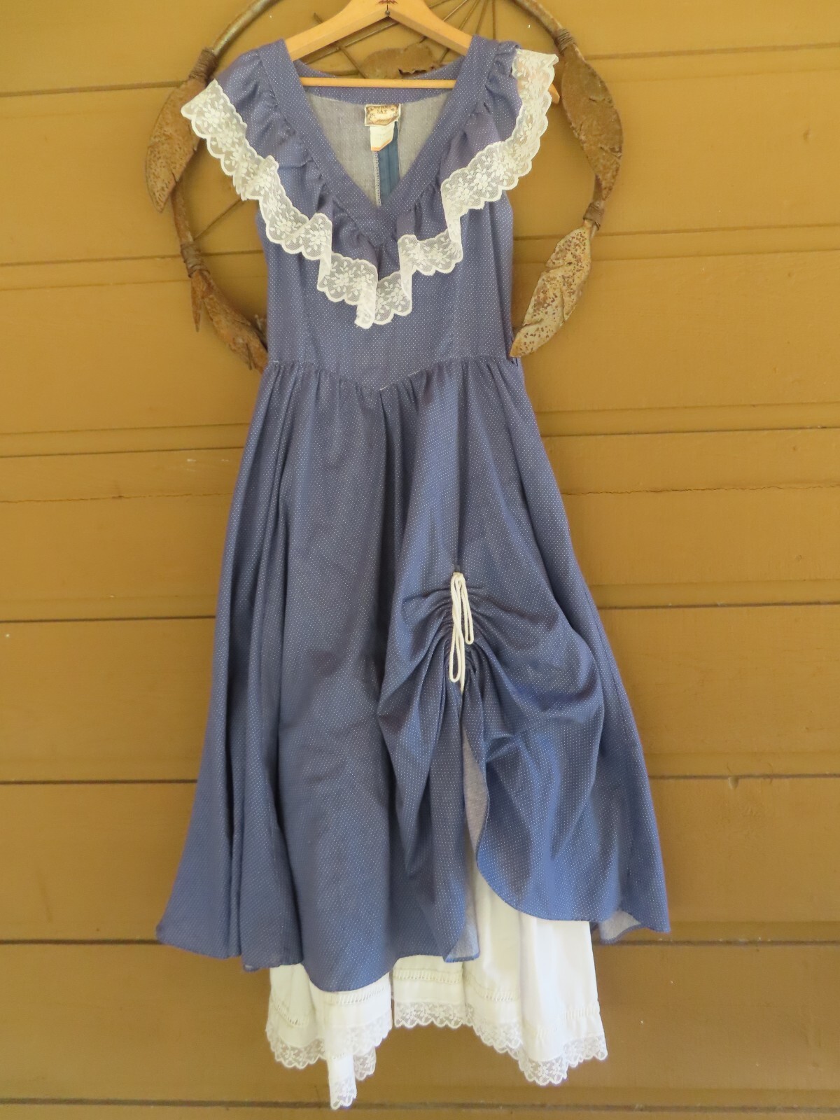 70s Gunne Sax by jessica Swiss Dot Dress 7