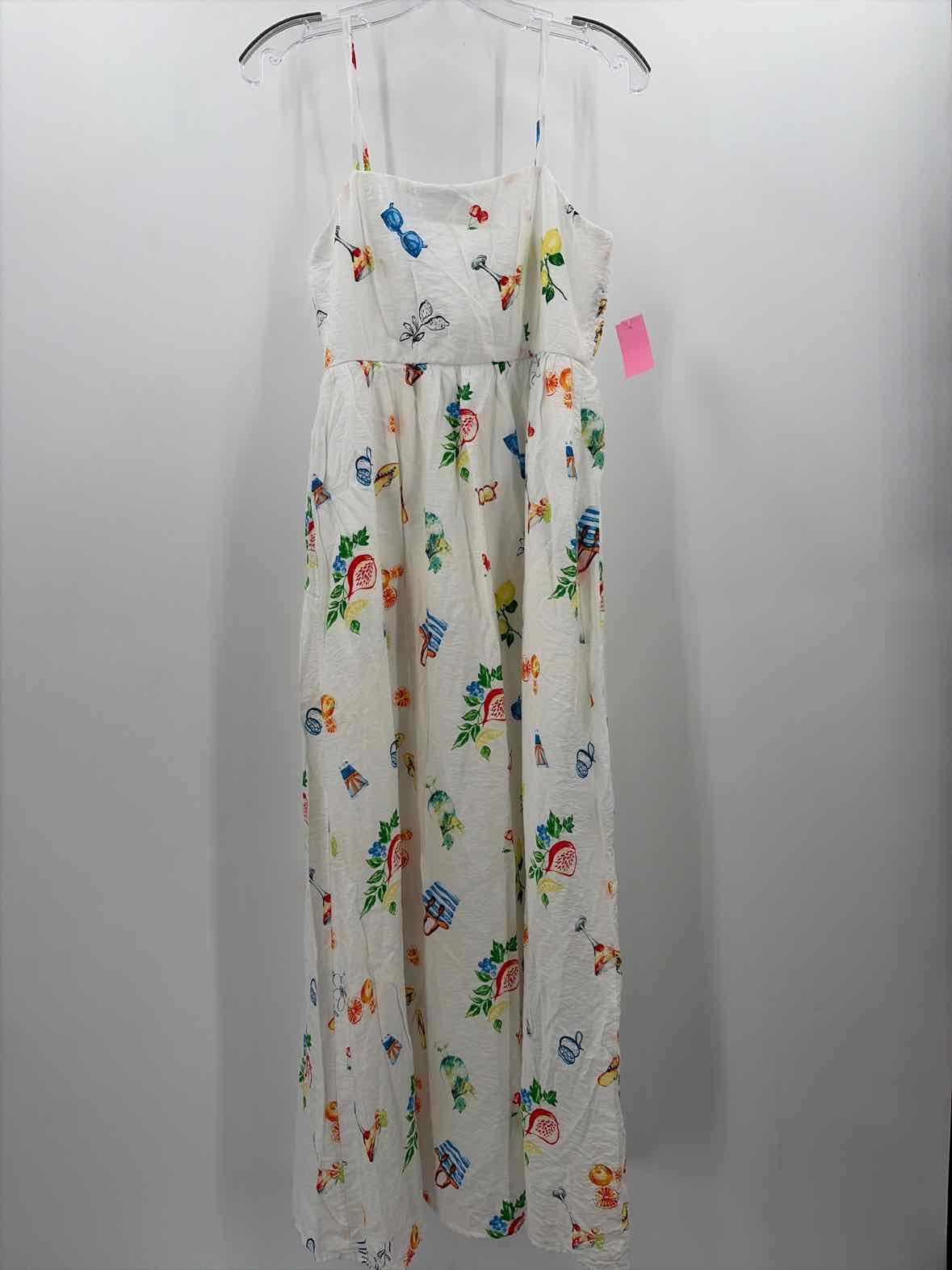 Pre-Owned Rachel Zoe White Size 8 Maxi Sleeveless Dress